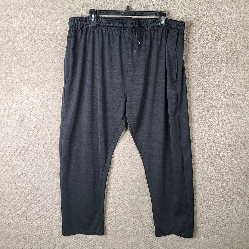 Daresay Pants Mens 2XL Black Heathered Athletic Track Running Drawstring Stretch